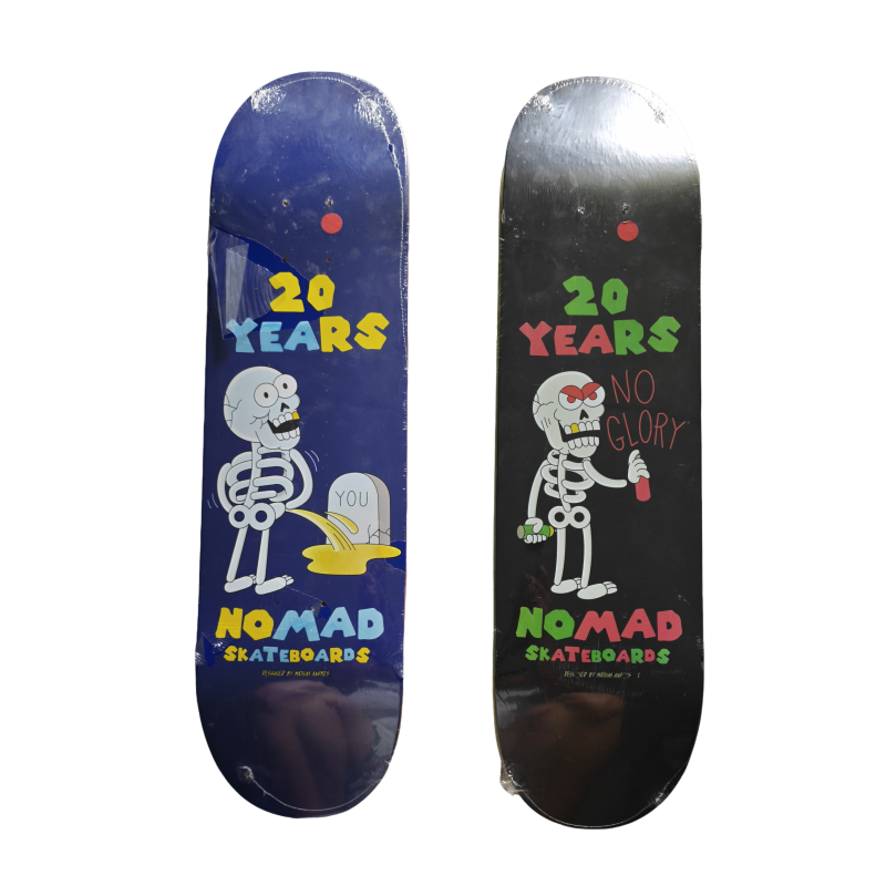 111 Nomad Skateboards 20th Anniversary "No Glory" Skateboard Deck 7.35" - Image 1