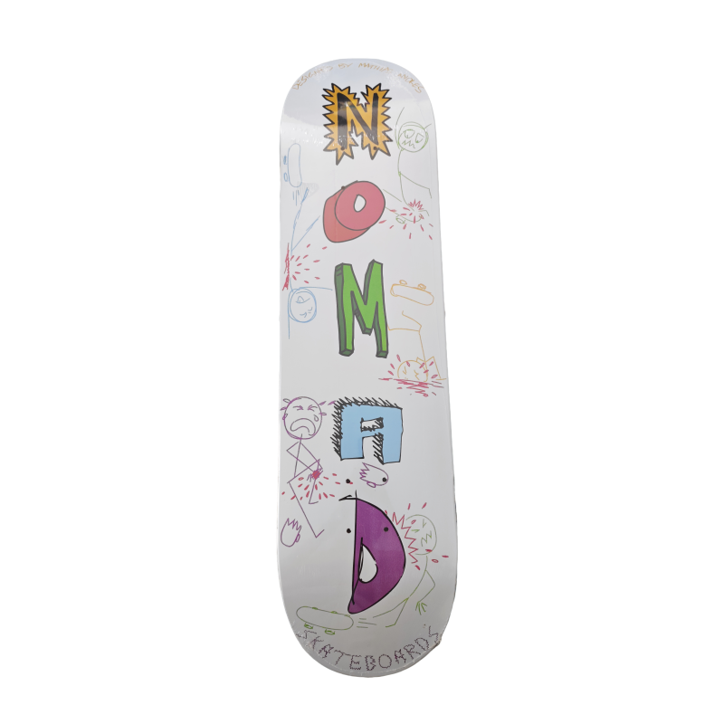41 Nomad Doodle Art 7-Ply Canadian Maple 8.0" Deck (Designed by Mathias Nunes) - Image 1