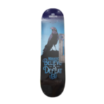 BDSKATECO Raven "Believe & Defeat" 7-Ply Canadian Maple 8.0" Skateboard Deck