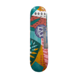 BDSKATECO Vibrant Abstract Geometric 7-Ply Canadian Maple Skateboard 8.0 Deck
