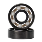 High Speed White Ceramic Beads Skateboard Bearings ABEC 11 - Set of 8