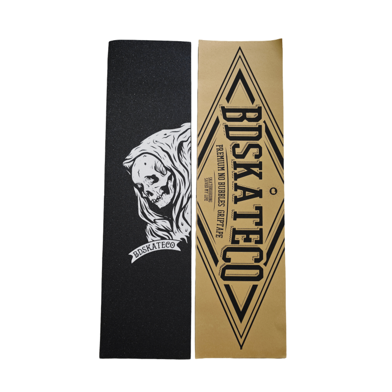 G06 BDSKATECO Reaper Skull Graphic Premium Skateboard GripTape 9" x 33" - Image 1