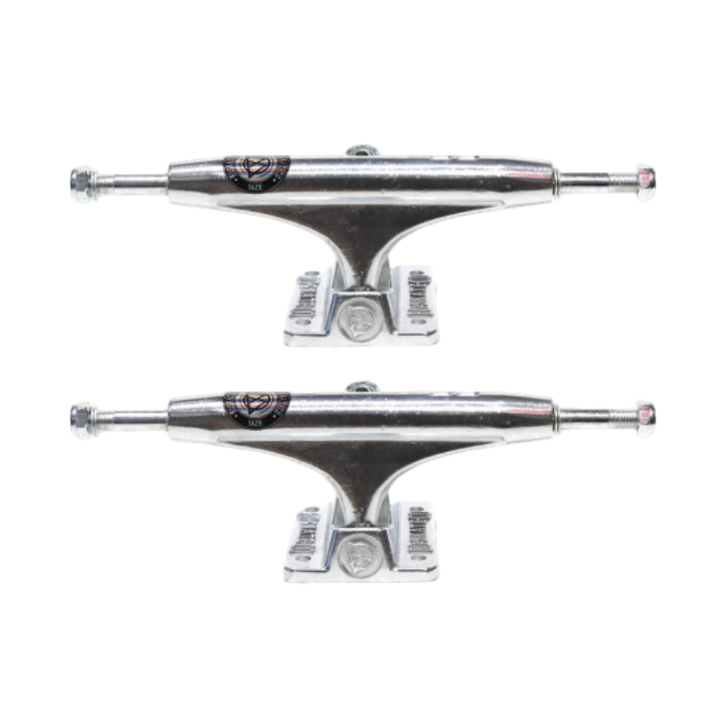 T03 BDSKATECO Siliver Hollow Kingpin Lightweight OG Skateboard Trucks (Pair)-5.25 - Image 1