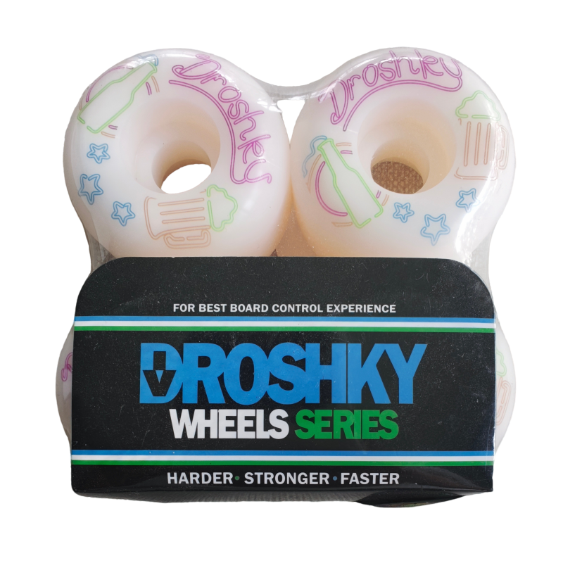 W02 Droshky Neon Skateboard Wheels 4-Pack - Premium Urethane - Image 1