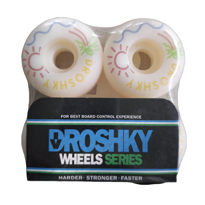 W03 Droshky Sun Graphic Skateboard Wheels 4-Pack - Premium Urethane - Image 1