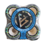 BDSKATECO Blue Ring Skateboard Wheels 4-Pack - 102A Premium Urethane