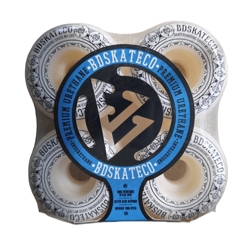 W10 BDSKATECO "Skateboarding Saved My Life" Premium Wheels - Image 1