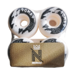 Nomad Black & White Graffiti Skate Wheels 4pk - Street & Park