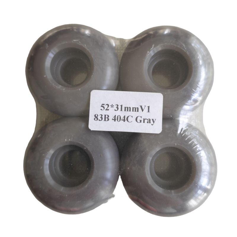 W14 Ghost Wheels 52mm x 31mm (83B) Gray Skateboard Wheels 4-Pack - Image 1