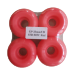 53mm x 33mm 55D Red Skateboard Wheels 4-Pack - 805C Formula
