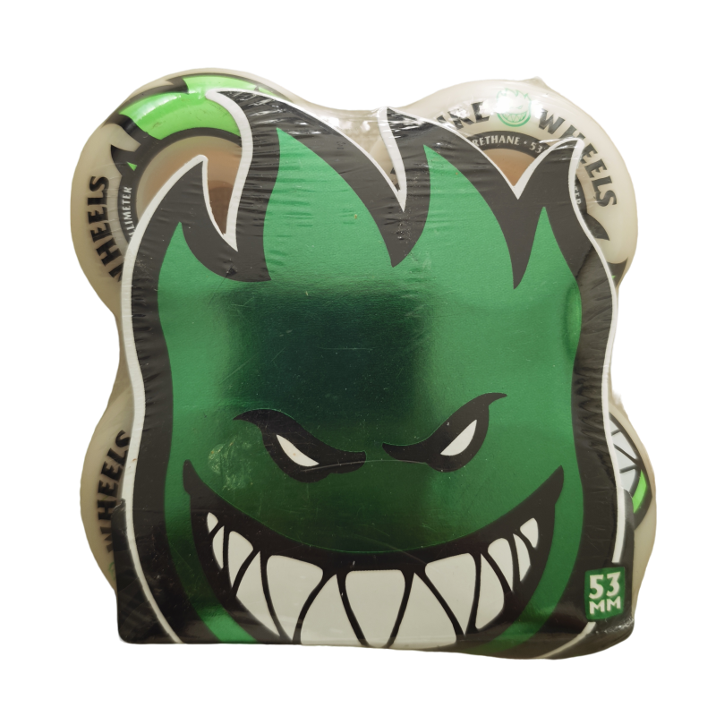 W20 Genuine Spitfire Green Bighead 53mm 99DU Skate Wheels (Set of 4) - Image 1