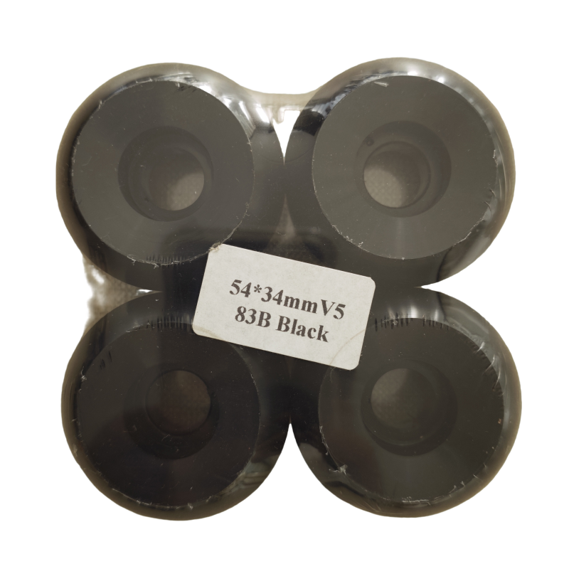 W21 54x34mm V5 83B Black High-Performance Skateboard Wheels (Set of 4) - Image 1